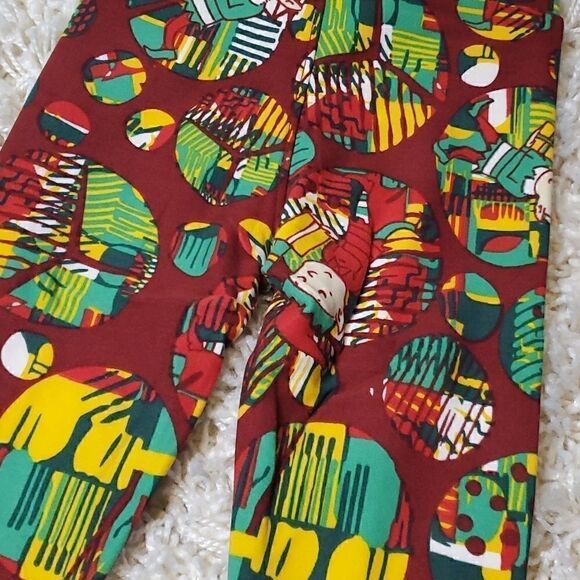 LULAROE Kids Christmas/Holiday Leggings - S/M - Picture 2 of 6